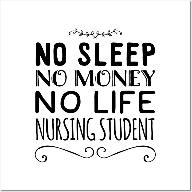 Funny Nursing Student Nurse Gift Idea Wall Art by EmergentGear